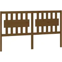 vidaXL Tête de lit marron miel 155,5x4x100 cm Pin massif