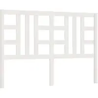 vidaXL Tête de lit blanc 156x4x100 cm pin massif