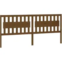 vidaXL Tête de lit marron miel 205,5x4x100 cm Pin massif