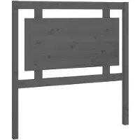vidaXL Tête de lit Gris 95,5x4x100 cm Pin massif