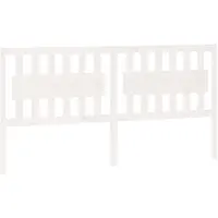 vidaXL Tête de lit blanc 185,5x4x100 cm Pin massif