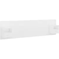 vidaXL Tête de lit avec chevets Blanc Bois composite