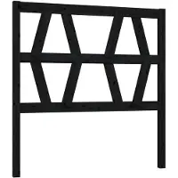vidaXL Tête de lit noir 81x4x100 cm pin massif