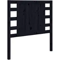 vidaXL Tête de lit noir 81x4x100 cm pin massif
