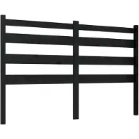 vidaXL Tête de lit noir 206x4x100 cm pin massif