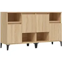 vidaXL Sideboards 2 pcs. chêne Sonoma 60x35x70 cm bois composite