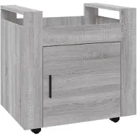 vidaXL Chariot de bureau Sonoma gris 60x45x60 cm Bois d'ingénierie