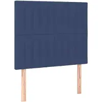 vidaXL Têtes de lit 2 pcs. Bleu 90x5x78/88 cm Tissu