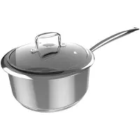 Cecotec Casserole Polka Classy, 16 cm. Diamètre : 16 cm, Capacité : 1,3 L, Acier inoxydable 18/10, Revêtement antiadhésif