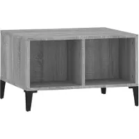 vidaXL Table basse Gris Sonoma 60x50x36,5 cm Bois composite