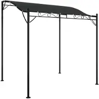 vidaXL Store Anthracite 2x2,3 m 180 g/m² tissu et acier