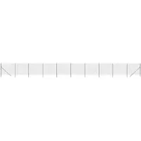 vidaXL Clôture grillagée Anthracite 1,6x25 m Acier galvanisé