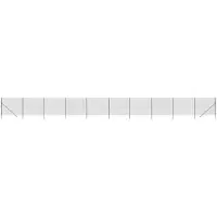 vidaXL Clôture en grillage 1,6x25 m en acier galvanisé couleur anthracite
