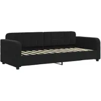 vidaXL Lit de jour noir 80x200 cm velours