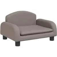 vidaXL Canapé pour enfants Taupe 50x40x30 cm Tissu