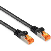 S-Conn Câble patch CAT 6a S/FTP Outdoor schwarz 25m