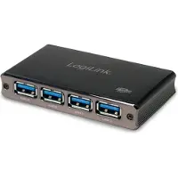 Logilink HUB USB 3.0 4 ports, aluminium avec protection contre les surintensités