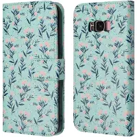 IMoshion Étui de télephone portefeuille Design Samsung Galaxy S8 - Blue Flowers