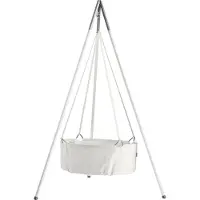 Leander - 83x50x30 cm Classic Vugge m. Madras - Blanc - - UneTaille - Berceau