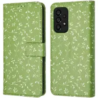 IMoshion Étui de télephone portefeuille Design Samsung Galaxy A53 - Green Flowers
