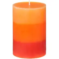 Atmosphera Bougie tricolore parfumée Fruits Exotiques H 10 cm