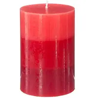 Atmosphera Bougie tricolore parfumée Fruits Rouges H 10 cm
