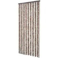 vidaXL Moustiquaire Beige et marron clair 90x220 cm Chenille