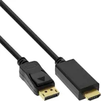 InLine 17181I câble vidéo et adaptateur 1 m HDMI Type A (Standard) DisplayPort Noir