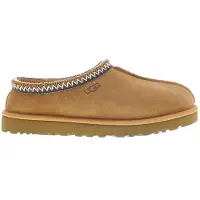 Ugg pour homme. 1174671 Chaussons en cuir Tasman II marron (40), Plat, Aucun, Homewear