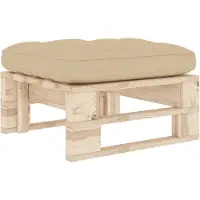 vidaXL Pouf palette de jardin bois de pin imprégné