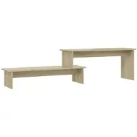vidaXL Armoire TV Chêne Sonoma 180x30x43 cm Bois composite