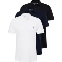 Abercrombie & Fitch T-Shirt bleu / bleu nuit / noir / blanc