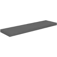vidaXL Étagère murale flottante Gris brillant 90x23,5x3,8 cm MDF