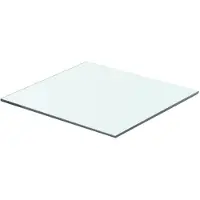 vidaXL Panneau pour étagère Verre transparent 40 x 30 cm