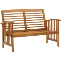 vidaXL Banc de jardin 119 cm bois massif acacia