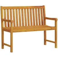 vidaXL Banc de jardin 110 cm bois massif acacia
