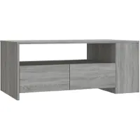 vidaXL Table basse Gris Sonoma 102x55x42 cm Bois composite