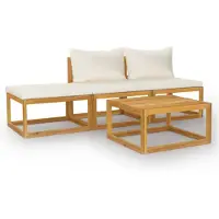 vidaXL Ensemble de salon de jardin en bois massif d'acacia Meubles de jardin