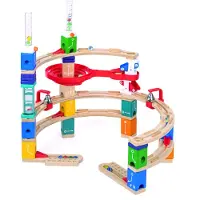 Hape Toboggan à Billes - Quadrilla - 159 Parties - Codage avancé - - UneTaille - Toboggan à Billes