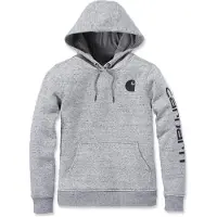 Carhartt Iconic Clarksburg Logo Hoodie Gris S