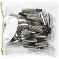 Nedis Connecteur Xlr Femelle Droit Nickelé Pour Câble à Souder 7 Mm