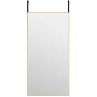 vidaXL Miroir de porte Golden 40x80 cm verre et aluminium