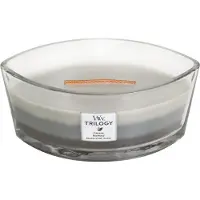 Woodwick Trilogy Warm Woods bougie parfumée avec mèche en bois (hearthwick) 453.6 g