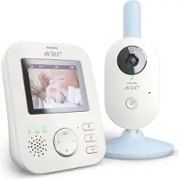 Philips AVENT AVENT Baby monitor SCD835/26 babyphone vidéo 300 m FHSS Bleu, blanc