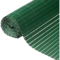 Nature Écran de jardin à double face PVC 1,5x3 m Blanc