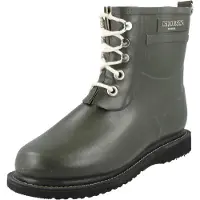 Ilse jacobsen Bottes en caoutchouc kaki / blanc