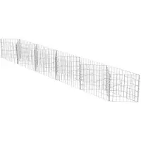 vidaXL Panier de gabion, acier galvanisé 300x30x50 cm