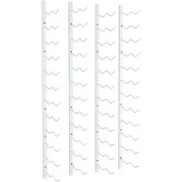 vidaXL Casier à vin mural pour 24 bouteilles 2 pcs Blanc Fer
