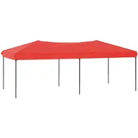 vidaXL Tente de réception pliante rouge 3x6 m