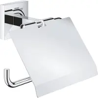 GROHE Start Cube QuickFix distributeur de papier toilette, avec couvercle, adhésif, chromé